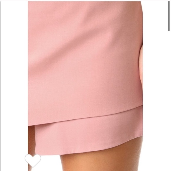 Michelle Mason x Revolve Asymmetrical Blush Skort Skirt - Picture 15 of 15